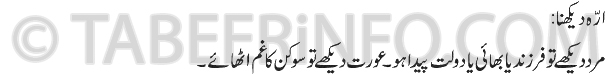 aarah dekhna tabeer
