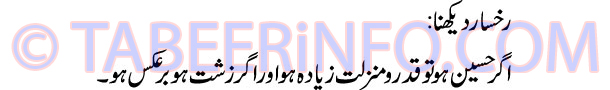 rukhsar-dekhna-tabeer