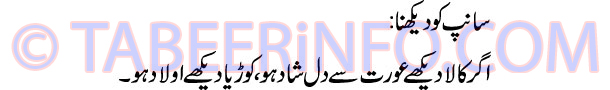 saanp-ko-dekhna-tabeer