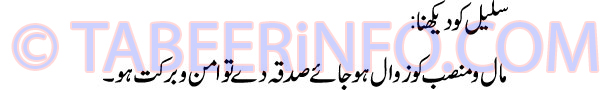 saleel-ko-dekhna-tabeer